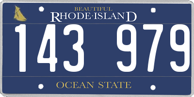 RI license plate 143979