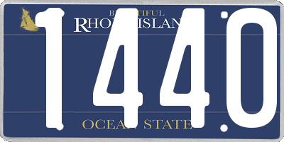 RI license plate 1440