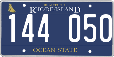 RI license plate 144050