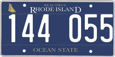 RI license plate 144055