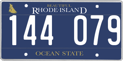 RI license plate 144079