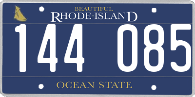 RI license plate 144085