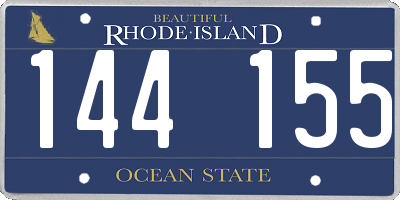 RI license plate 144155