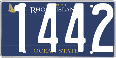 RI license plate 1442