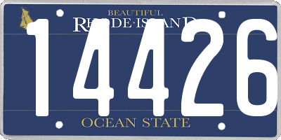 RI license plate 14426