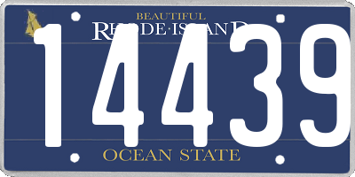 RI license plate 14439