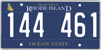 RI license plate 144461