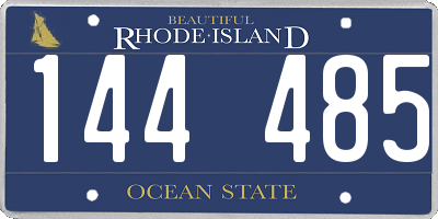 RI license plate 144485