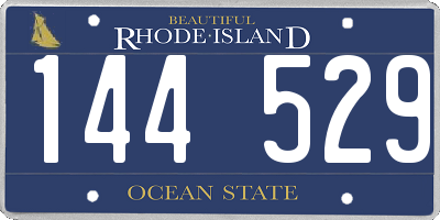 RI license plate 144529