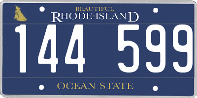 RI license plate 144599