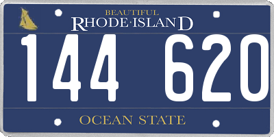 RI license plate 144620