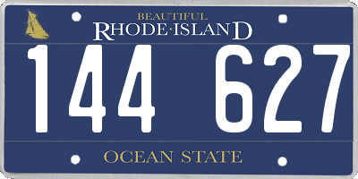 RI license plate 144627