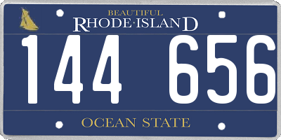 RI license plate 144656