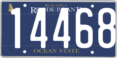 RI license plate 14468