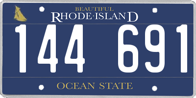 RI license plate 144691