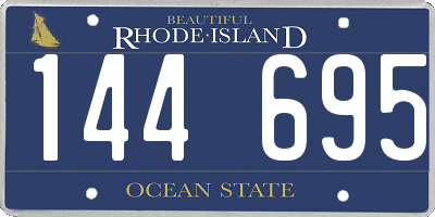 RI license plate 144695