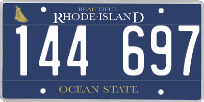 RI license plate 144697