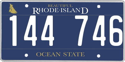 RI license plate 144746