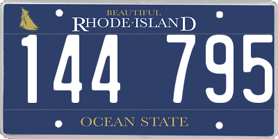 RI license plate 144795