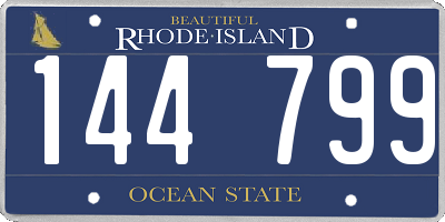 RI license plate 144799