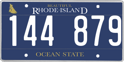 RI license plate 144879