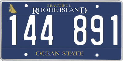 RI license plate 144891