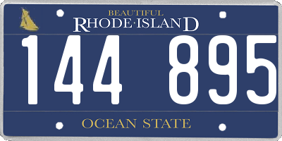 RI license plate 144895