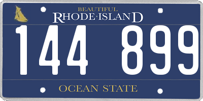 RI license plate 144899