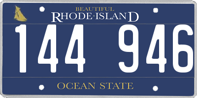 RI license plate 144946