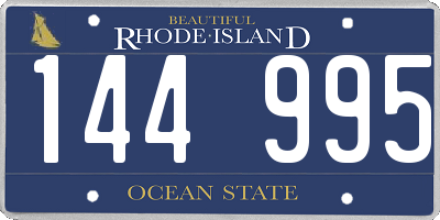RI license plate 144995