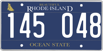 RI license plate 145048