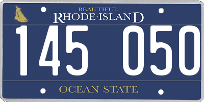 RI license plate 145050