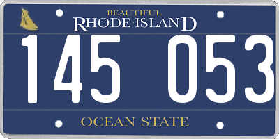 RI license plate 145053