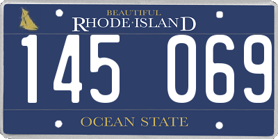 RI license plate 145069