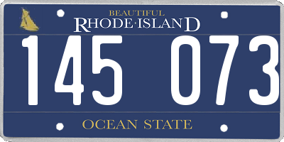 RI license plate 145073