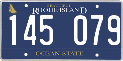 RI license plate 145079