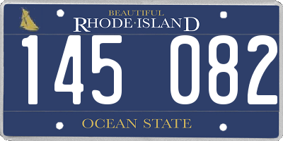 RI license plate 145082