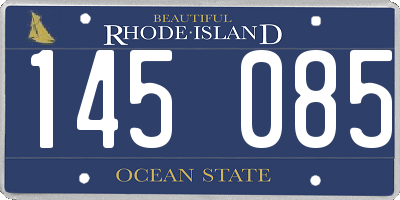 RI license plate 145085