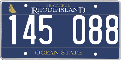 RI license plate 145088