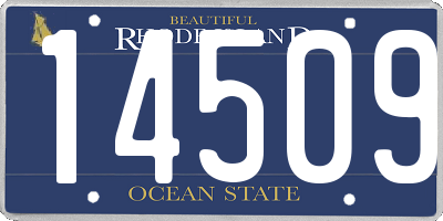 RI license plate 14509