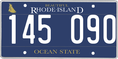 RI license plate 145090