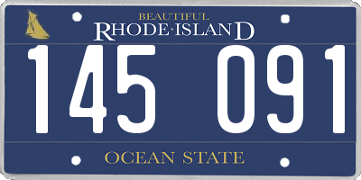 RI license plate 145091