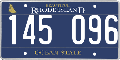 RI license plate 145096