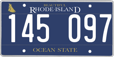 RI license plate 145097