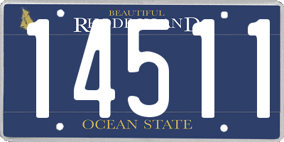 RI license plate 14511