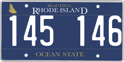 RI license plate 145146
