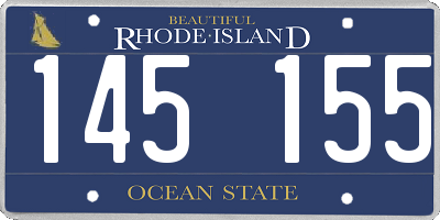 RI license plate 145155