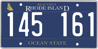 RI license plate 145161