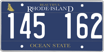 RI license plate 145162