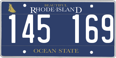 RI license plate 145169